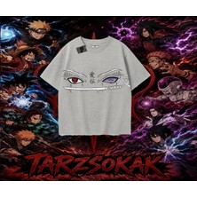 Tarzsokak Itachi Uchiha Naruto Anime Karakteri Oversize Unisex Tişört Beyaz
