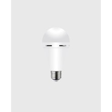 Mercora Tech Acil Durumlar Için Şarjlı LED Ampul 6400K Soğuk Beyaz 30 Watt Yeni Nesil