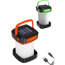 İlk El Grup Katlanabilir Kamp Lambası Akordiyon Lamba Şarjlı 3 Kademeli Solar Yeni Nesil