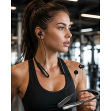 İlk El Grup Extra Bass Kablosuz Kulaklık Uzun Bataryalı Neckband Tasarım