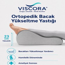 Viscora Vıscora Ortopedik Bacak Yükseltme Yastığı – Hamilelik ve Ameliyat Sonrası Visco Ayak Destek Minderi