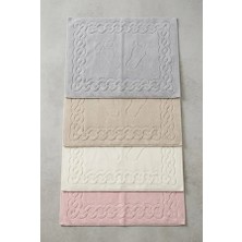 Cacao Home Ivy Pamuk Ayakhavlusu (4'lü) | Su Emici Çeyizlik Jakarlı Banyo Ayak Havlusu 50X70 cm
