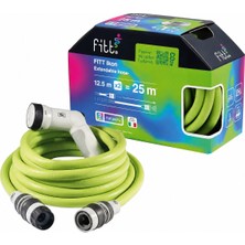 Fitt Uzayan Bahçe Hortumu Ikon Lime  Tabancalı 25METRE