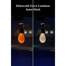 Autoluxa Araç İçi LED Ampül Dekoratif Ambiyans Aydınlatma Dikiz Aynası Süsü