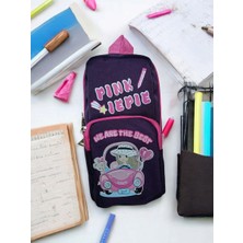Relaxion Üç Gözlü Greyhound Pink Pembe Kalem Çantası/kalemlik (160)