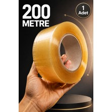 Boldy 200 Metre Koli Bandı - Koli Bantlama - Güçlü Yapışkanlı Koli Bandı – Paketleme ve Kargo Bandı - Paketleme Bandı - Şeffaf Koli Bandı 4,5CMX200 Metre ( 1 Adet )