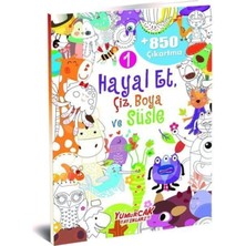 Hayal Et Çiz Boya Süsle 1 850 Çıkartma Yumurcak