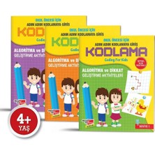 Okul Öncesi Için Adım Adım Kodlamaya Giriş Seviye :1-2-3 (3 Kitap)