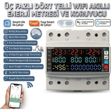 Onoffsmart Tuya Wifi Akıllı 3 Fazlı KAÇAK Akım Koruma Yüksek Voltaj Koruma Güç Tüketimi Zamanlama Uzaktan Kontrol Rolesi 100 Amper