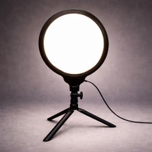 Delixa Halka Işık 8.4 Inç (21.5cm) 180CM Kablolu Stüdyo Işığı Ürün ve Görsel Fotoğraflama Işığı F