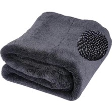 Delixa Profesyonel 60X90CM 1200GSM Ultra Kalın Mikrofiber Araç Kurulama Havlusu Oto Yıkama Bezi Kurutma Hav