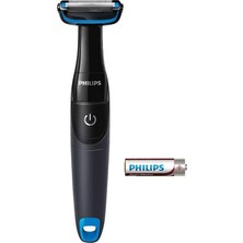 Philips Bodygroom Series 1000 Su Geçirmez Vücut Bakım Makinesi, Pille Çalışır (Model BG1024/16)