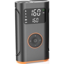 Delixa YS002 Taşınabilir Şarjlı Pompa Araç Oto Lastik Şişirme Pompası 160 Psı Kompresör Powerbank LED Işıkl