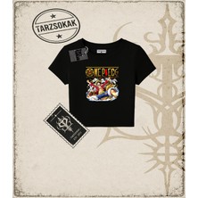 Tarzsokak One Piece Anime Karakterleri  Kadın Baby Tee Beyaz