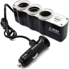 Delixa Eraks Oto Çakmak Çoklayıcı Çoğaltıcı Soketi USB Çakmaklık