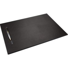 Delixa 575-1 Sümen Takımı Mdf Malzemeden Suni Deri Kaplı Tek Parça Pad Toplantı Sümeni 45X32 Cm, Siyah