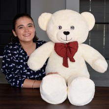Delixa Krem Papyonlu Dev Pelüş Ayıcık,papyonlu Ayı,yumuşak ve Sevimli Büyük Boy Oyuncak Ayı,sarılmalık Papy