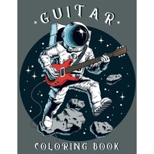 Delixa Guitar Coloring Book: Rock Theme Colouring For Adults Guitarists