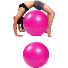 Delixa Fitilli Pilates Yoga Egzersiz Jimnastik Fitness Denge Topu Büyük Boy 65 cm