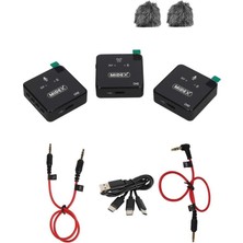 Delixa Cm2 Kablosuz Wireless Ikili Kamera Mikrofon (Telefon Bilgisayar Mixer Ses Kartı Kamera)