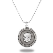 Delixa Mustafa Kemal Atatürk Madalyon Kolye - CAZ0137