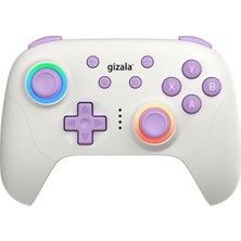 Delixa Gizala Kablosuz Oyun Kontrolcüsü Gamepad Hall Effect Triggers Joystick Game Controller Switch 2 / Sw