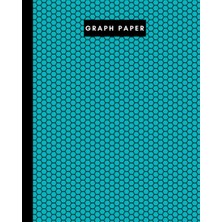 Delixa 8" x 10" Graph Paper - 106 Pages - Beehive On Teal: Imperial 1/4” Squared White Graph Paper And High