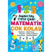 Ema Kitap Sayıları Say Topla Çıkar Matematik Çok Kolay 5-6 Yaş Ema Çocuk