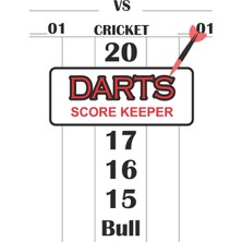 Delixa Dart Score Keeper: 100 Darts Score Sheets, Darts Game, Dart Score Pad ,score Keeper Notebook