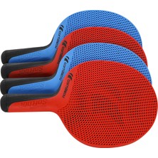 Delixa Softbat Quattro 4 Raket + 4 Top Outdoor Masa Tenisi Raket Seti
