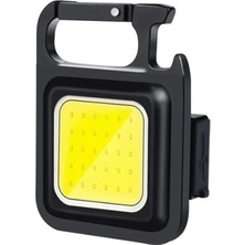 Delixa 30 Ledli Mıknatıslı Mini Anahtarlık Flash Kamp Lambası Anahtarlık Şişe Açacağı Mutfak Ev Garaj Oto D
