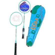 Delixa Blue Badminton Raket Seti Turkuaz