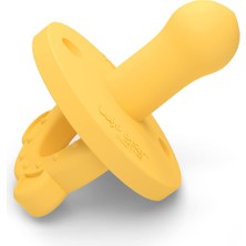 Delixa Lujo Bear Safejoy Silikon Emzik ve Diş Kaşıyıcı - Stage 2 - Dişli Bebekler Için - (+6 Ay) (Yellow)