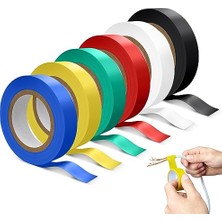 Delixa Exeqianming Elektrik Yalıtım Bandı 6 Parça Dekorasyon Bandı 16 mm x 15 M, Toplam 90 M