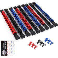 Swanlake Garden Tools Abs Soket Düzenleyici Sürücü Soketi Tutucu, 6 Adet 1/4-Inç x 32 Klips, 3/8-Inç