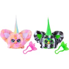 Delixa Furby Furblets Fierce & Fabulous 2'li Paket, Greenie-Meanie ve Mayıs-Mayıs 45 Sesli, 6 Yaş ve Üzeri