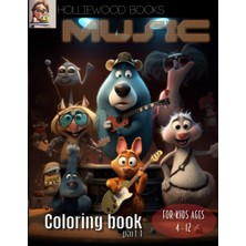 Delixa Music Coloring Book For Age 4 - 12 Part 1