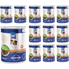 Delixa Yetişkin Köpek Somonlu ve Jöleli Konserve Mama 400 gr x 12 Adet