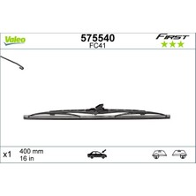 Valeo Novapazr Arka Silecek Süpürgesi 400MM Normal Tip First Üniversal