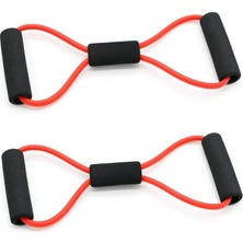 Hepta Collection (2 Adet) Egzersiz Spor Plates Direnç Bantı Pilates Ipi Jimnastik Lastiği