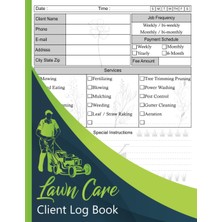 Hepta Collection Professional Lawn Care Client Log Book | Lawn Mowing And Landscape Appointment Logbook | Track And K