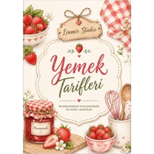 Liamir Studio Yemek Tarif Defteri 50 Yaprak, 100 Sayfa, Laminasyon Kapak / Tel Spiral / A5 Kağıt