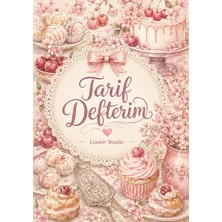 Liamir Studio Yemek Tarif Defteri 50 Yaprak, 100 Sayfa, Laminasyon Kapak / Tel Spiral / A5 Kağıt