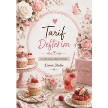 Liamir Studio Yemek Tarif Defteri 50 Yaprak, 100 Sayfa, Laminasyon Kapak / Tel Spiral / A5 Kağıt