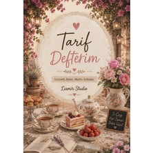 Liamir Studio Yemek Tarif Defteri 50 Yaprak, 100 Sayfa, Laminasyon Kapak / Tel Spiral / A5 Kağıt