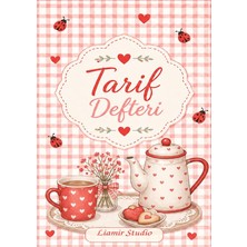 Liamir Studio Yemek Tarif Defteri 50 Yaprak, 100 Sayfa, Laminasyon Kapak / Tel Spiral / A5 Kağıt