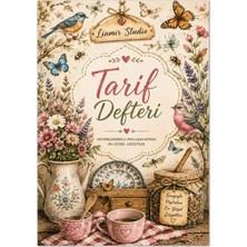Liamir Studio Yemek Tarif Defteri 50 Yaprak, 100 Sayfa, Laminasyon Kapak / Tel Spiral / A5 Kağıt