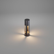 Hepta Collection Curvex 35 cm Alüminyum Bahçe Aydınlatması Bollard – Modern Yürüyüş Yolu Lambası, 3000K Sıcak Beyaz I