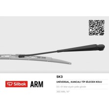 Silbak Novapazr Silecek Kolu 380MM R12TX.GTS.TSW-TOROS Kancali