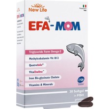 Hepta Collection New Life Efa Mom 30 Kapsül - 3 - Dha - Kolin - Magnezyum - Demir - Vitamin ve Mineraller